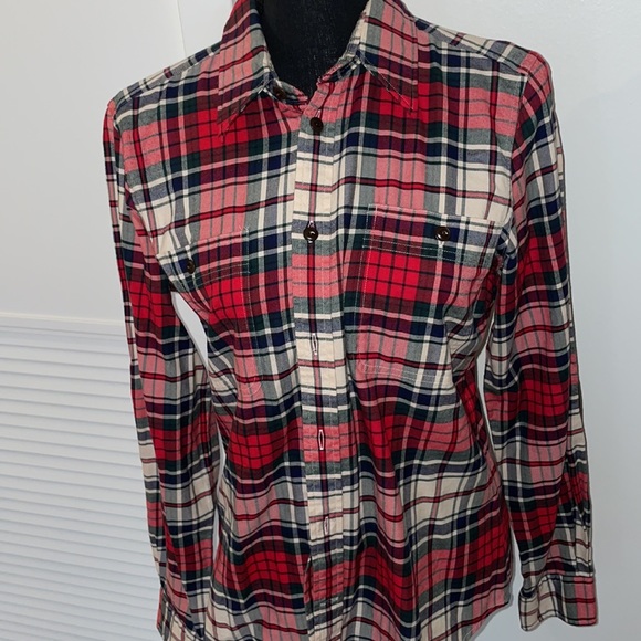 Ralph Lauren Plaid Slim Fit Button Down Size 12 - Picture 3 of 7
